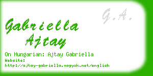 gabriella ajtay business card